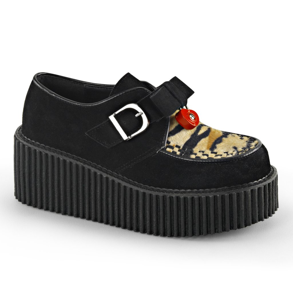 Creepers Demonia Creeper 213 Damske - Čierne/Žlté | SK-442665